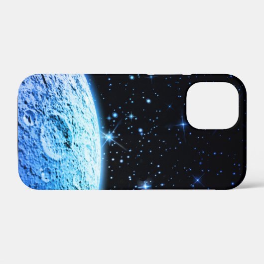 Cool Moon Blue Galaxy Space Stars Case-Mate iPhone Hülle (Rückseite (Horizontal))