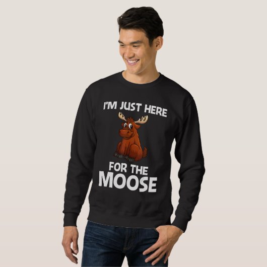 Cool Moose For Men Women Deer Alaska Moose Reinde Sweatshirt (Vorne ganz)