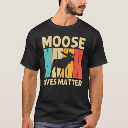 Cool Moose For Men Women Moose Alaska Moose Elk Hu T-Shirt (Vorderseite)