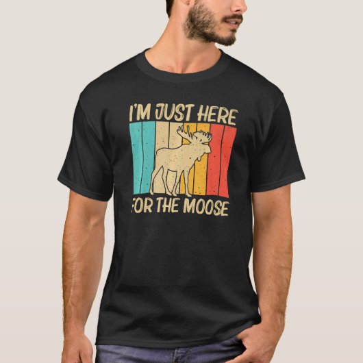 Cool Moose For Men Women Moose Deer Bull Elk T-Shirt (Vorderseite)