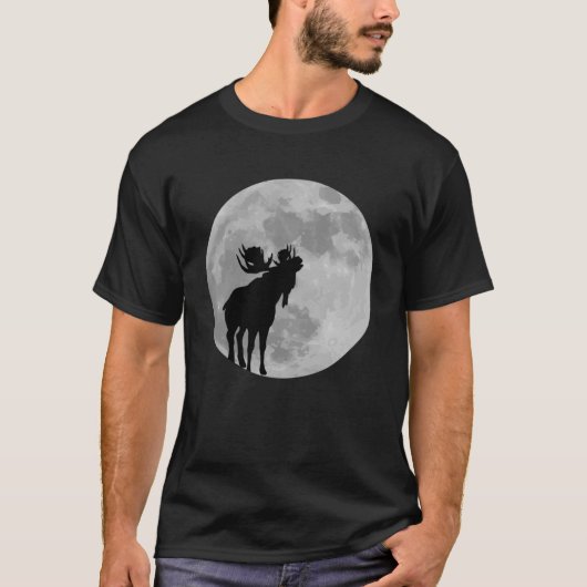 Cool Moose Howling Moose T-Shirt (Vorderseite)