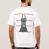 Cool Mosaic B&W Doberman Pinscher Men's T - Shirt (Rückseite)
