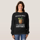 Cool Moscow Mule For Men Women Mug Vodka Cocktail Sweatshirt (Vorne ganz)