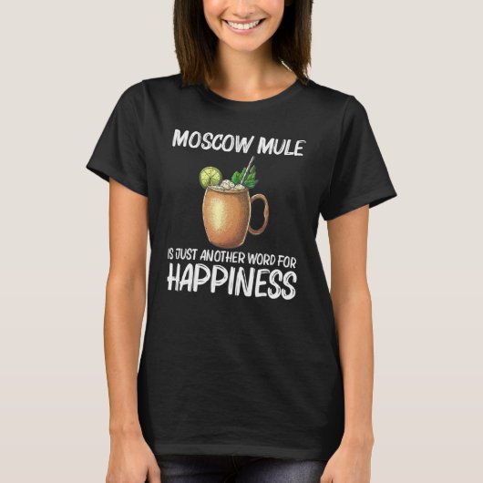 Cool Moscow Mule For Men Women Mug Vodka Cocktail T-Shirt (Vorderseite)