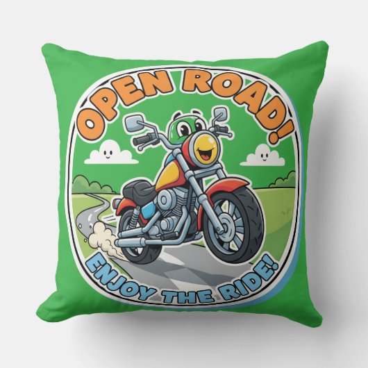 Cool Motorcycle-Adventurous Nursery Decor Kissen (Vorderseite)