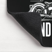 Cool Motorcycle Men Biker Rider Motor Cycle Lovers Mousepad (Ecke)