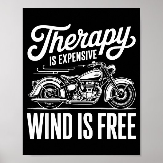 Cool Motorcycle Men Biker Rider Motor Cycle Lovers Poster (Vorne)