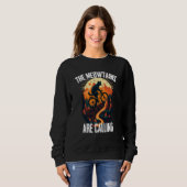 Cool Mountain Biking MTB Biker Cats For Men Women Sweatshirt (Vorne ganz)