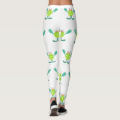 Cool Mr. Pickle-ball Pattern Leggings (Rückseite)