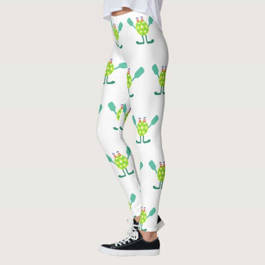 Cool Mr. Pickle-ball Pattern Leggings (Links)