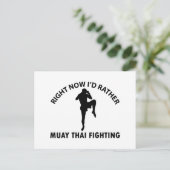 cool Muay thai Designs Postkarte (Stehend Vorderseite)
