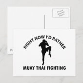 cool Muay thai Designs Postkarte (Vorne/Hinten)