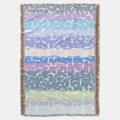 COOL Multicolor grün/grau/beige/rosa/Lila/blau Decke (Vorderseite Vertikal)
