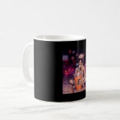 Cool mummy drinking iced coffee halloween coffee kaffeetasse (Vorderseite Links)
