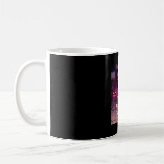 Cool mummy drinking iced coffee halloween coffee kaffeetasse (Links)