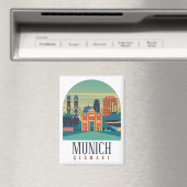 Cool München Deutschland Jahrgangsreise Magnet (In Situ (Geschirrspüler))