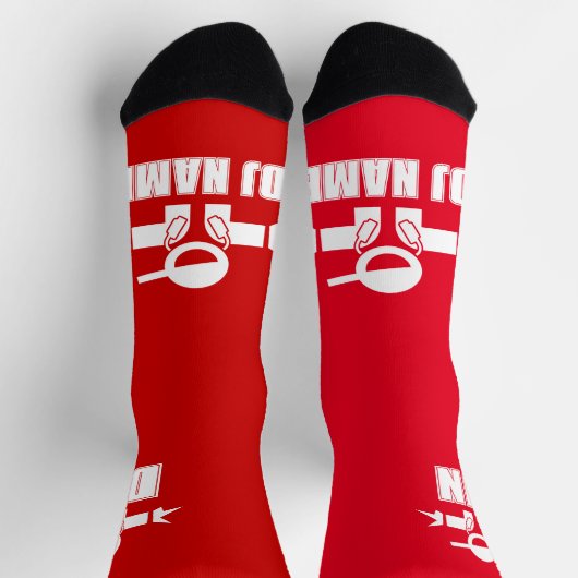 Cool Music DeeJay Socken mit individuelle Name (Oben)