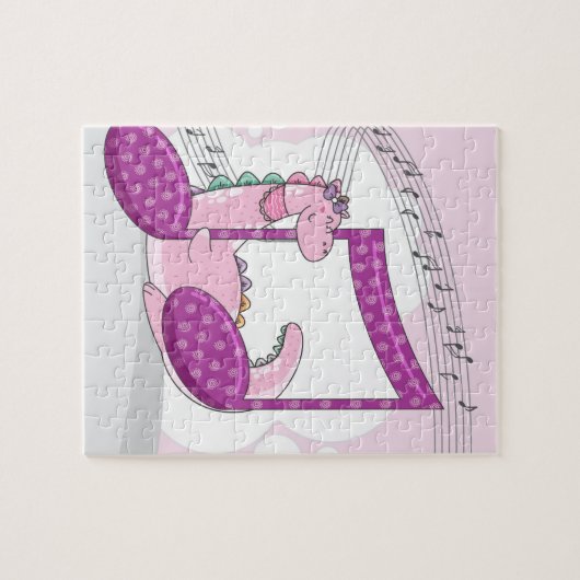 Cool Music Dino Puzzle (Horizontal)