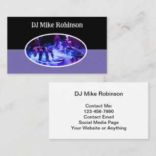 Cool Music DJ Business Cards Visitenkarte
