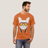 Cool Music DJ French Bulldog für Hunde T-Shirt (Vorne ganz)