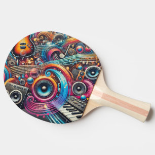Cool Music Graffiti Tischtennis Schläger