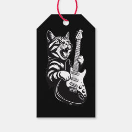 Cool Music Love | Rock Cat Playing Electric Guitar Geschenkanhänger