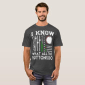 Cool Music Techno House Mixer DJ's Gift T-Shirt (Vorne ganz)