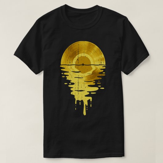 Cool Music Vinyl Retro Vintag Bling T-Shirt (Design vorne)