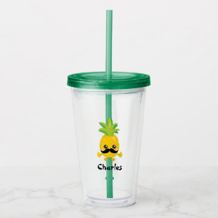 Cool Mustache Acryltrinkbecher