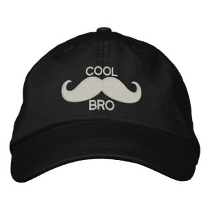 COOL Mustache BRO Bestickte Baseballkappe