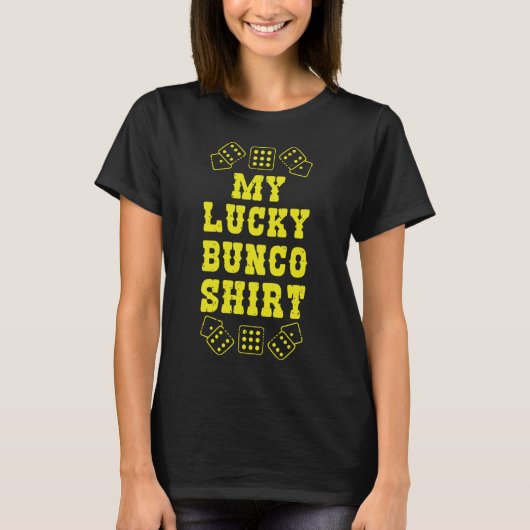 Cool My Lucky Bunco Dice Casino T-Shirt (Vorderseite)