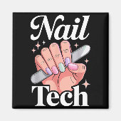 Cool Nail Tech Art For Women Girl Manicurist Nail Magnet (Vorne)