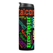 Cool Name Collage Modern Typografy Custom Thermosbecher (Nach rechts gedreht)