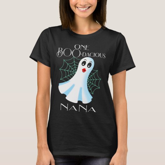 Cool Nana Halloween Ghost Kostüm Crazy Oma Ha T-Shirt (Vorderseite)