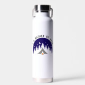 Cool Nature Camping Campfire Design kundenspezifis Trinkflasche (Vorne)