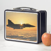 Cool Navy Jet Metall Brotdose (Beispiel)