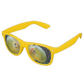 cool-nerdige Goldfische-Augen Partybrille (Schrägansicht)