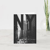 Cool New York City Abstract Skyline, Black & W Karte (Vorderseite)