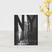 Cool New York City Abstract Skyline, Black & W Karte (Gelbe Blume)