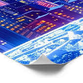 Cool New York City in a Snow Globe with Fedora Hat Poster (Ecke)