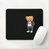 Cool New York City Teddy Bear Illustration Graphic Mousepad (Mit Mouse)