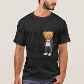 Cool New York City Teddy Bear Illustration Graphic T-Shirt (Vorderseite)