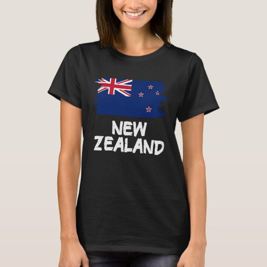 Cool New Zealand Flag T-Shirt (Vorderseite)