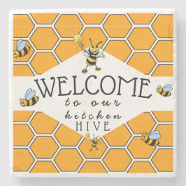 Cool & Niedlich Herzlich willkommen in unserem Bie Steinuntersetzer