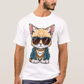 Cool, Niedlich, Kitten Doodle T-Shirt (Vorderseite)