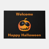 Cool Niedlich Orange Halloween Pumpkin Fußmatte (Vorderseite)