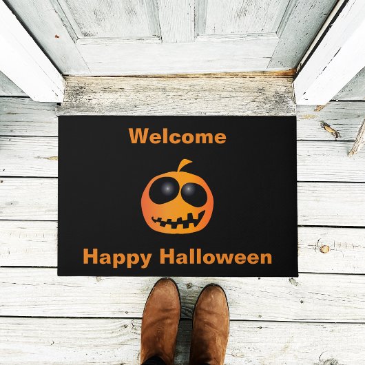 Cool Niedlich Orange Halloween Pumpkin Fußmatte