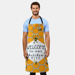 Cool & Niedlich Willkommen in unserer Bienenstock- Schürze