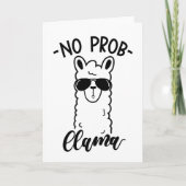 Cool No Prob Llama Karte (Vorderseite)