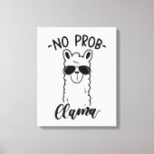 Cool No Prob Llama Leinwanddruck (Vorderseite)